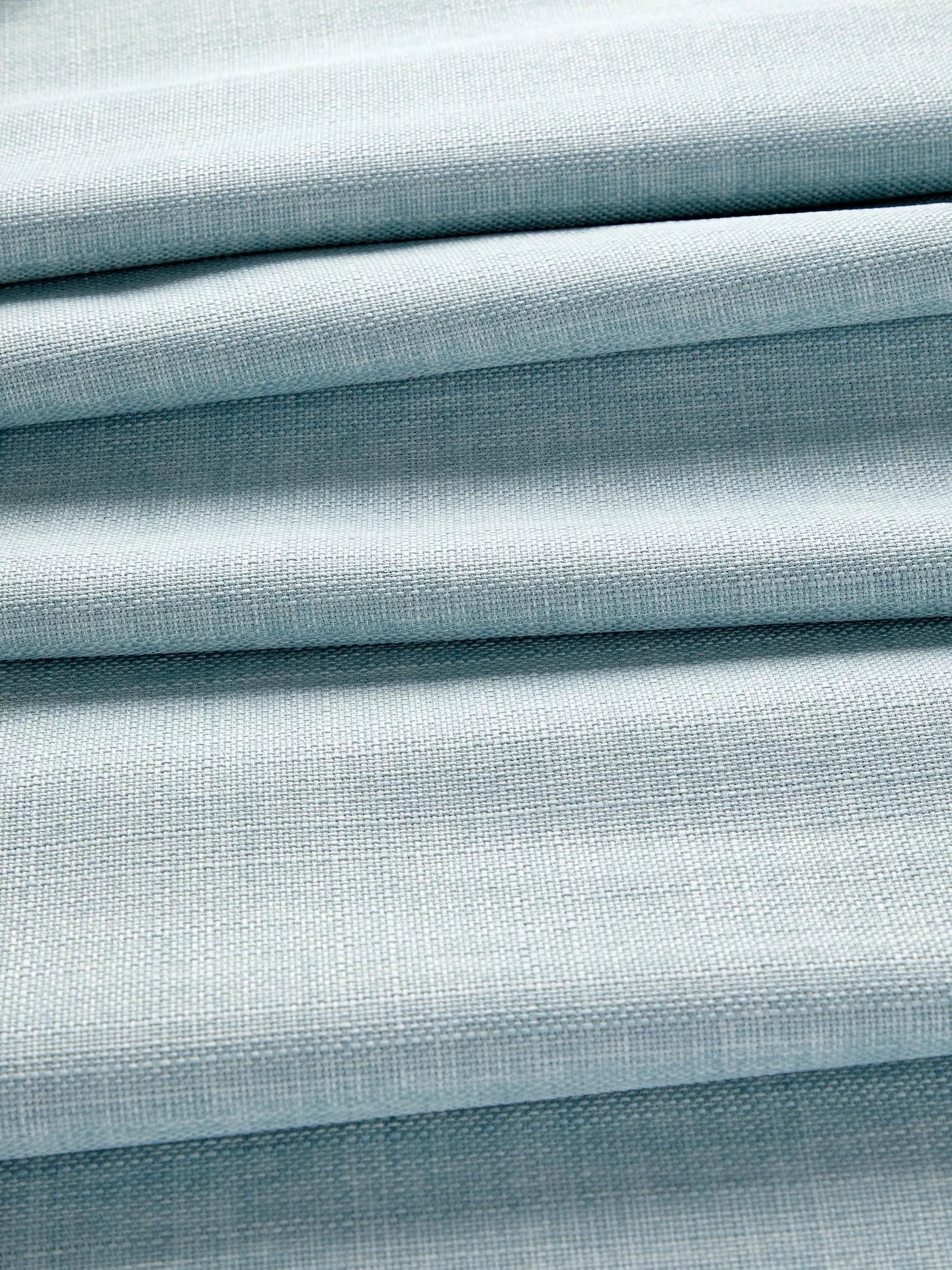 John Lewis Textured Weave Pair Blackout Lined Pencil Pleat Curtains, Duck Egg, W228 x Drop 228cm