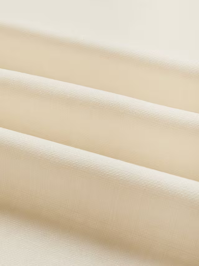 John Lewis Textured Weave Pair Blackout Lined Pencil Pleat Curtains, Cream, W228 x Drop 182cm