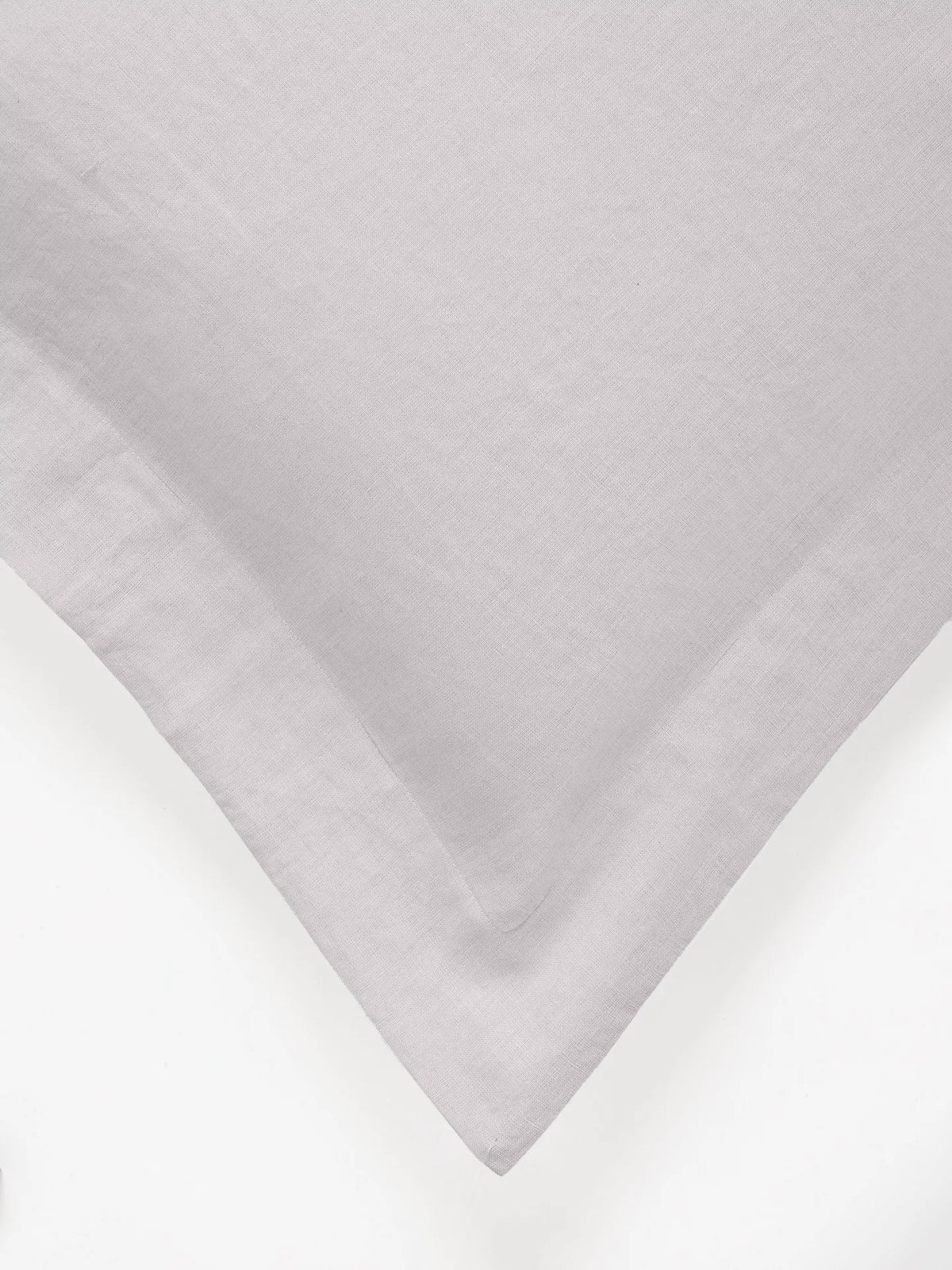 John Lewis Washed Linen Bedding, Pale Grey, Super King Duvet Cover