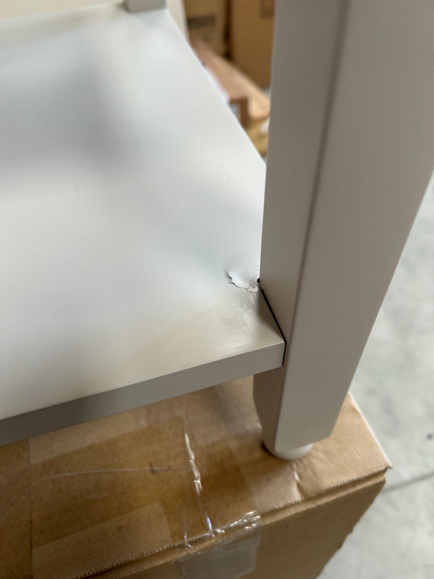 John Lewis Wave 1 Drawer Bedside Table, Greige