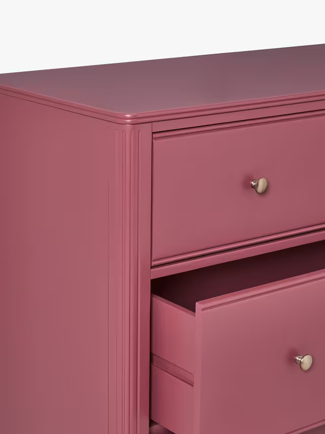 John Lewis Pillar 5 Drawer Chest, Rosehip