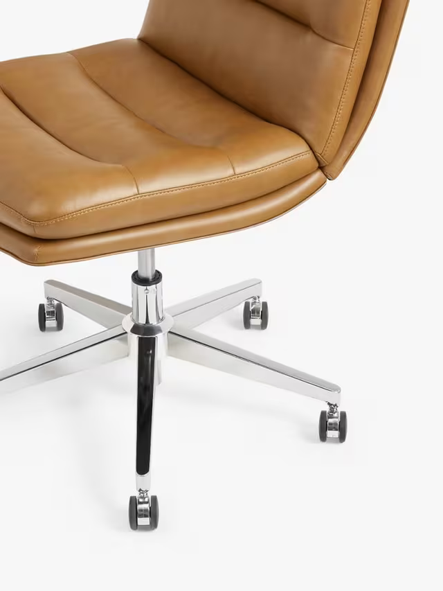 John Lewis Radcliffe Office Chair, PU Vinyl, Tan