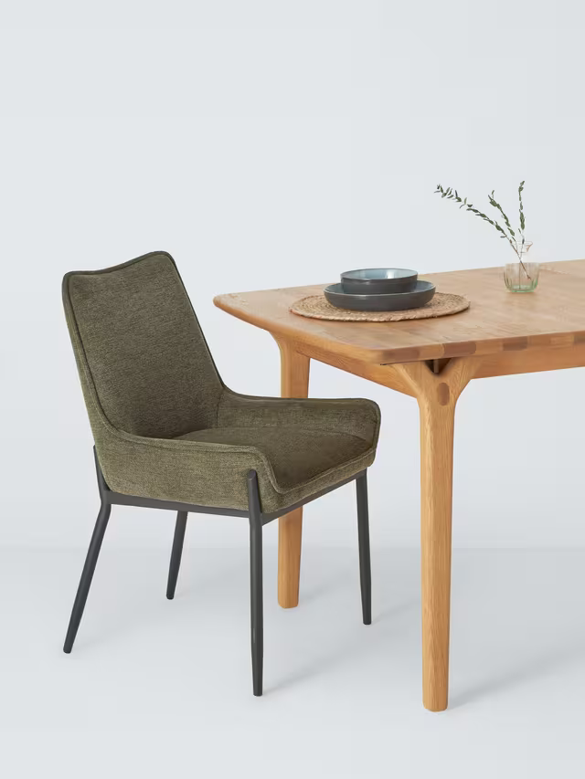 John Lewis Calgary Dining Chair, Set of 2, Green