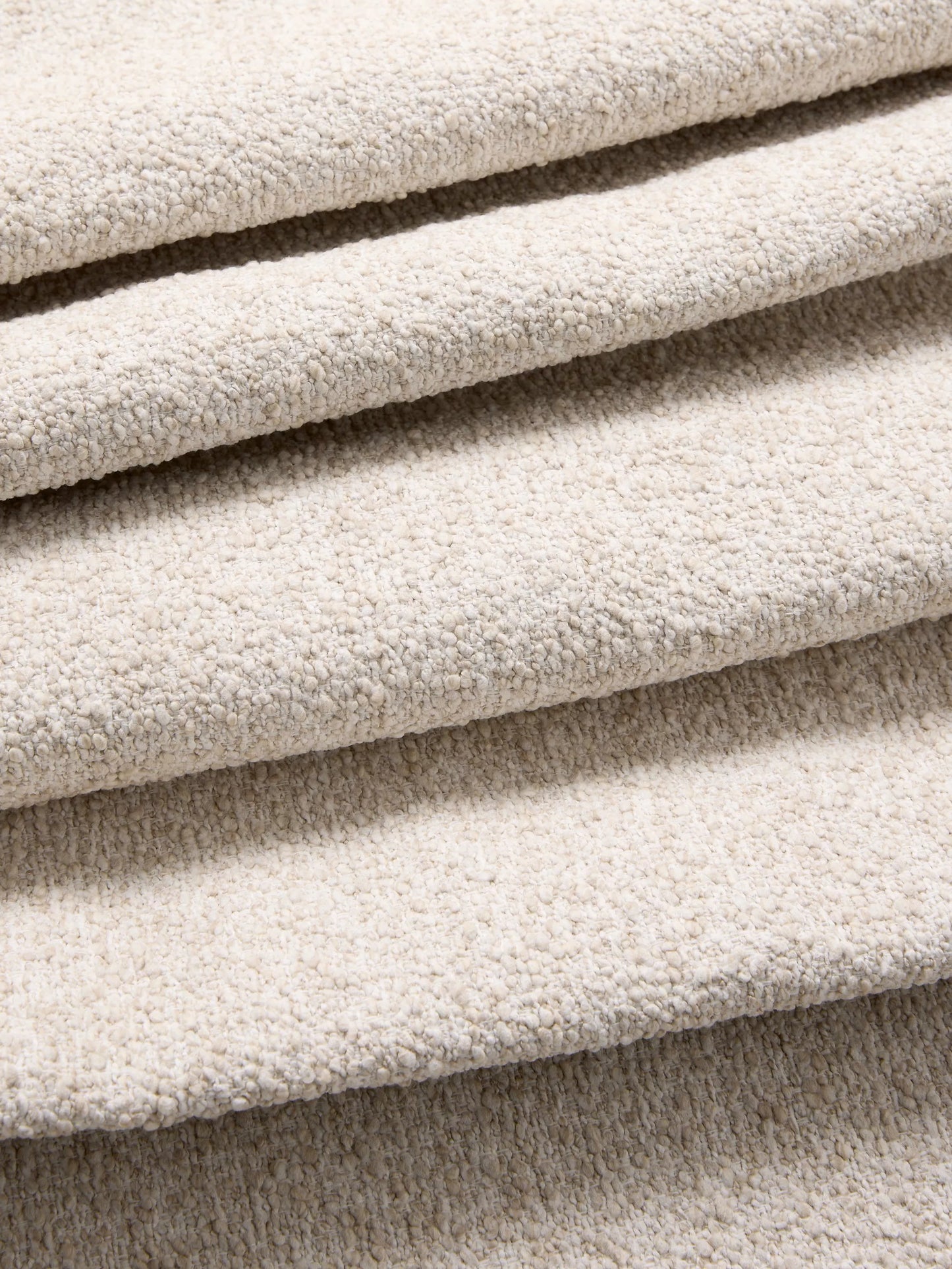 John Lewis Flow RHF Chaise End Sofa Easy Clean Soft Boucle Natural