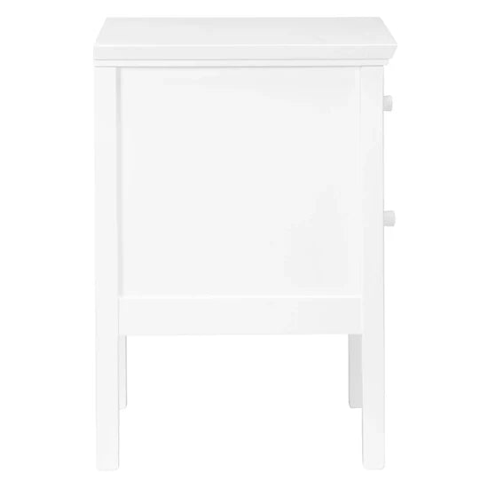 John Lewis Wilton 2 Drawer Bedside Cabinet White