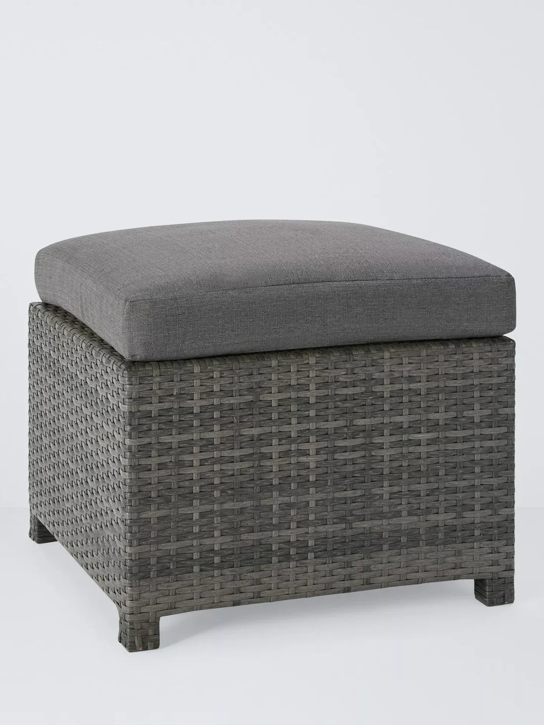 John Lewis Garden Sofas & Stools Set, Brown/Grey Alora Cube 6-Seater
