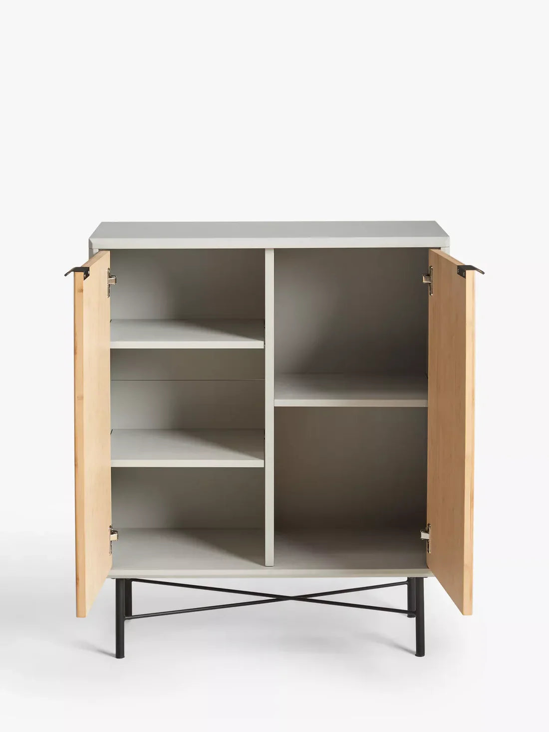 John Lewis Ridge 2 Door Cabinet Grey