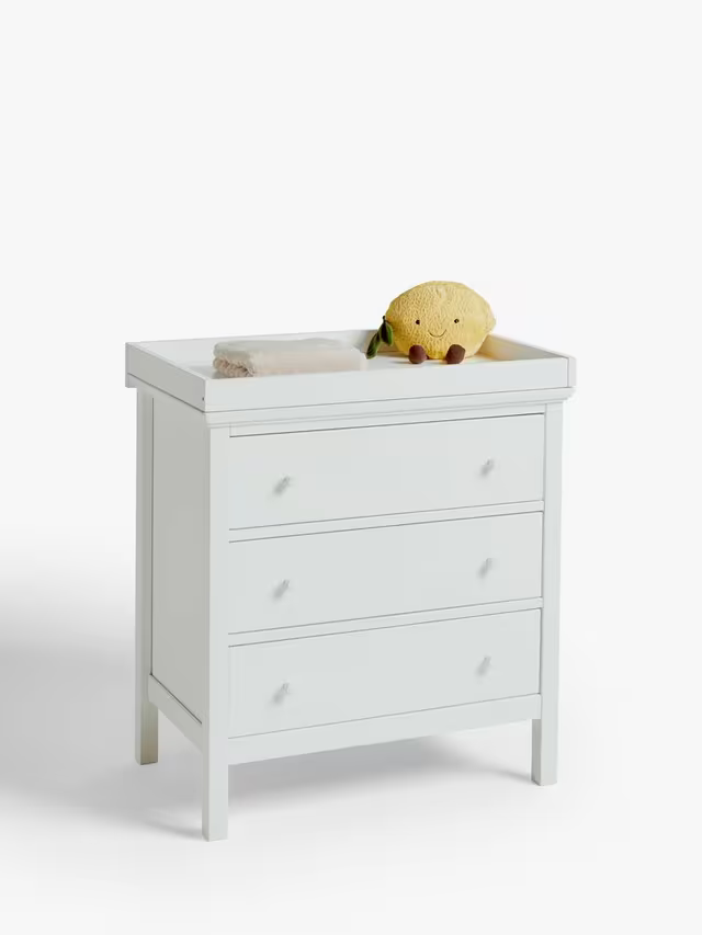 John Lewis Wilton Changing Table Dresser, White