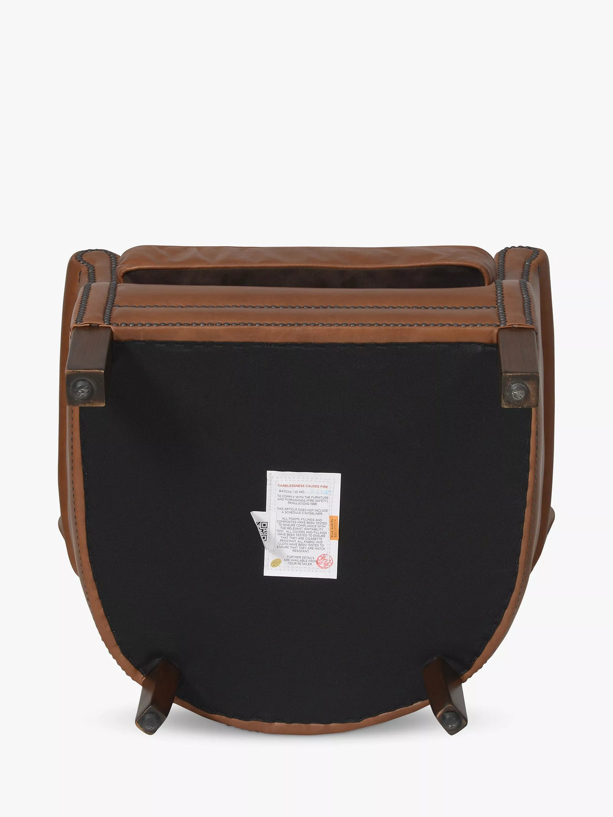 Halo Little Professor Leather Armchair, Riders Nut