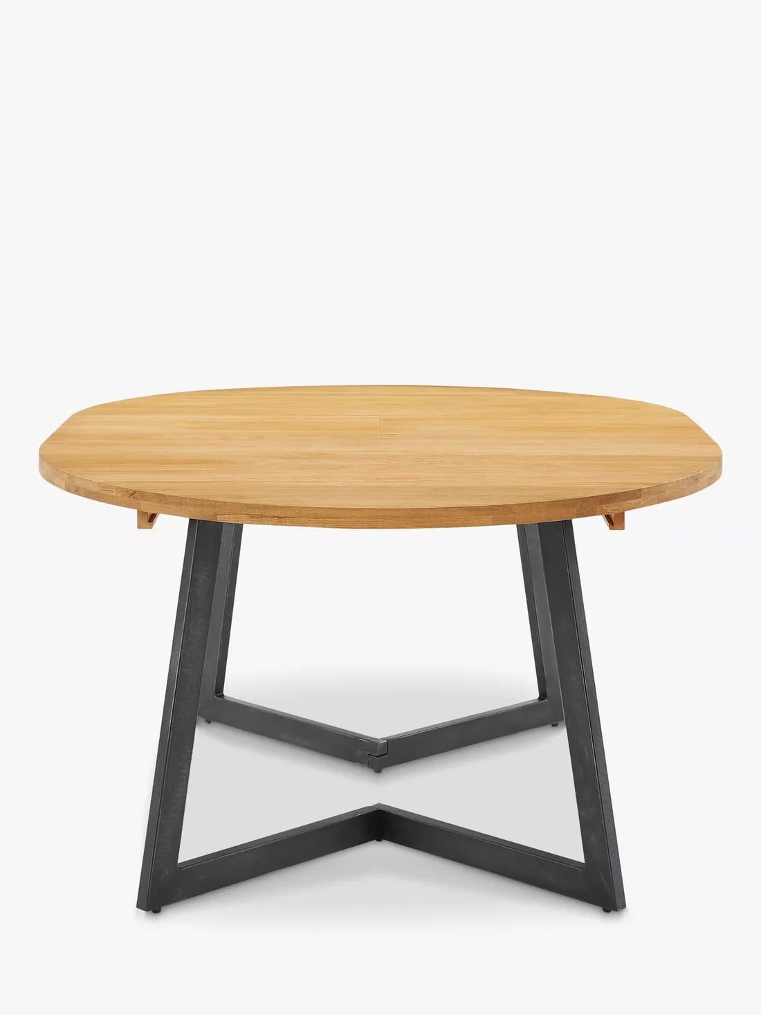John Lewis Dining Table Calia 4-6 Seater Round Extending Solid Oak