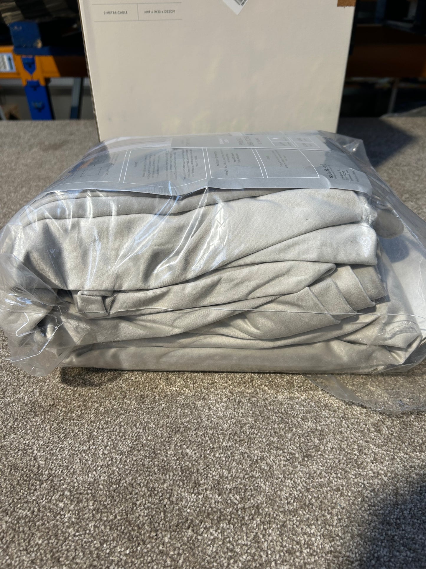 John Lewis Velvet Pair Lined Pencil Pleat Curtains, Champagne, W228 x Drop 182cm