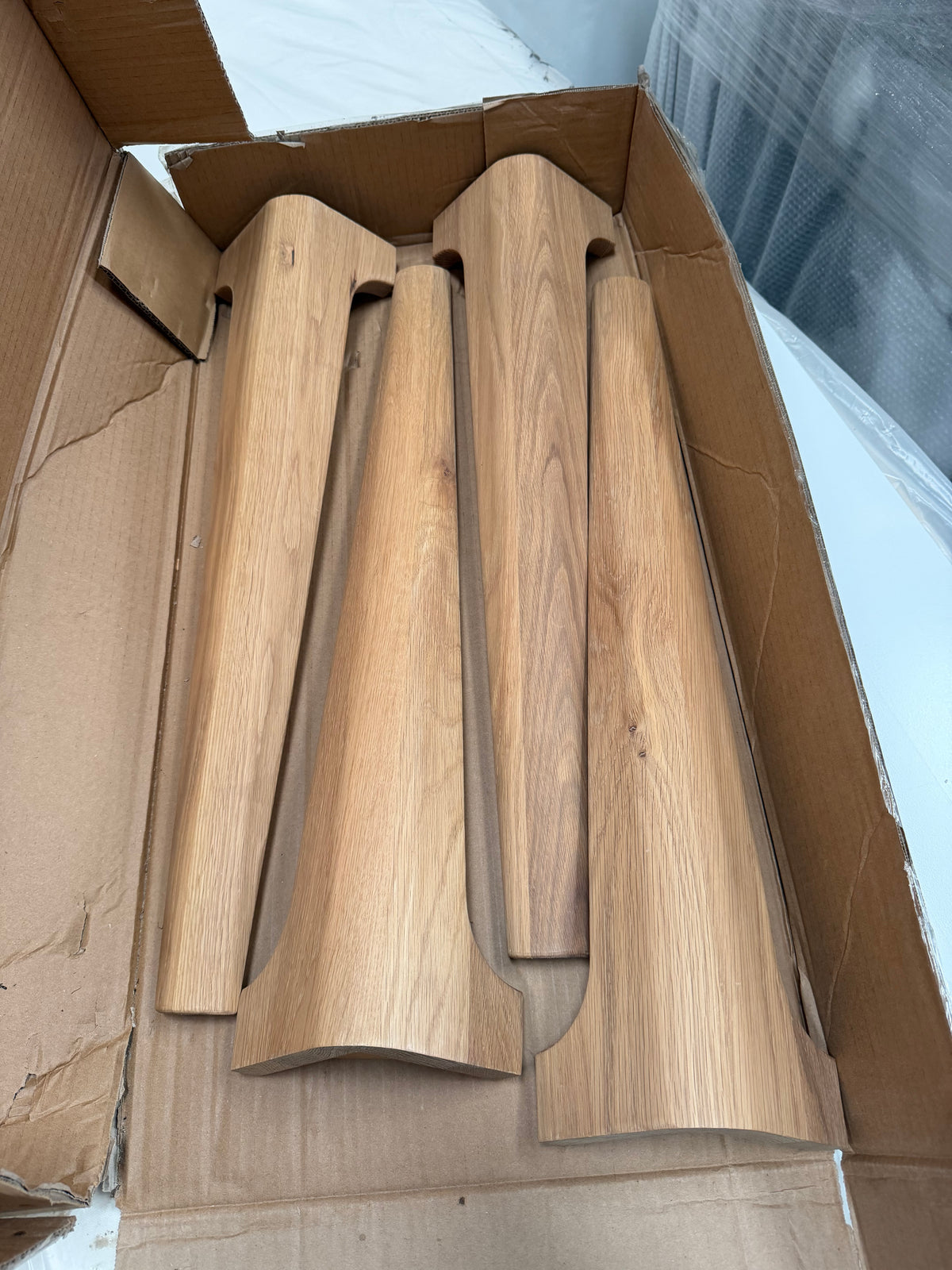 Set of 4 Genuine John Lewis Ebbe Gehl Mira Dining Table Wooden Legs – Oak Finish Replacement Legs