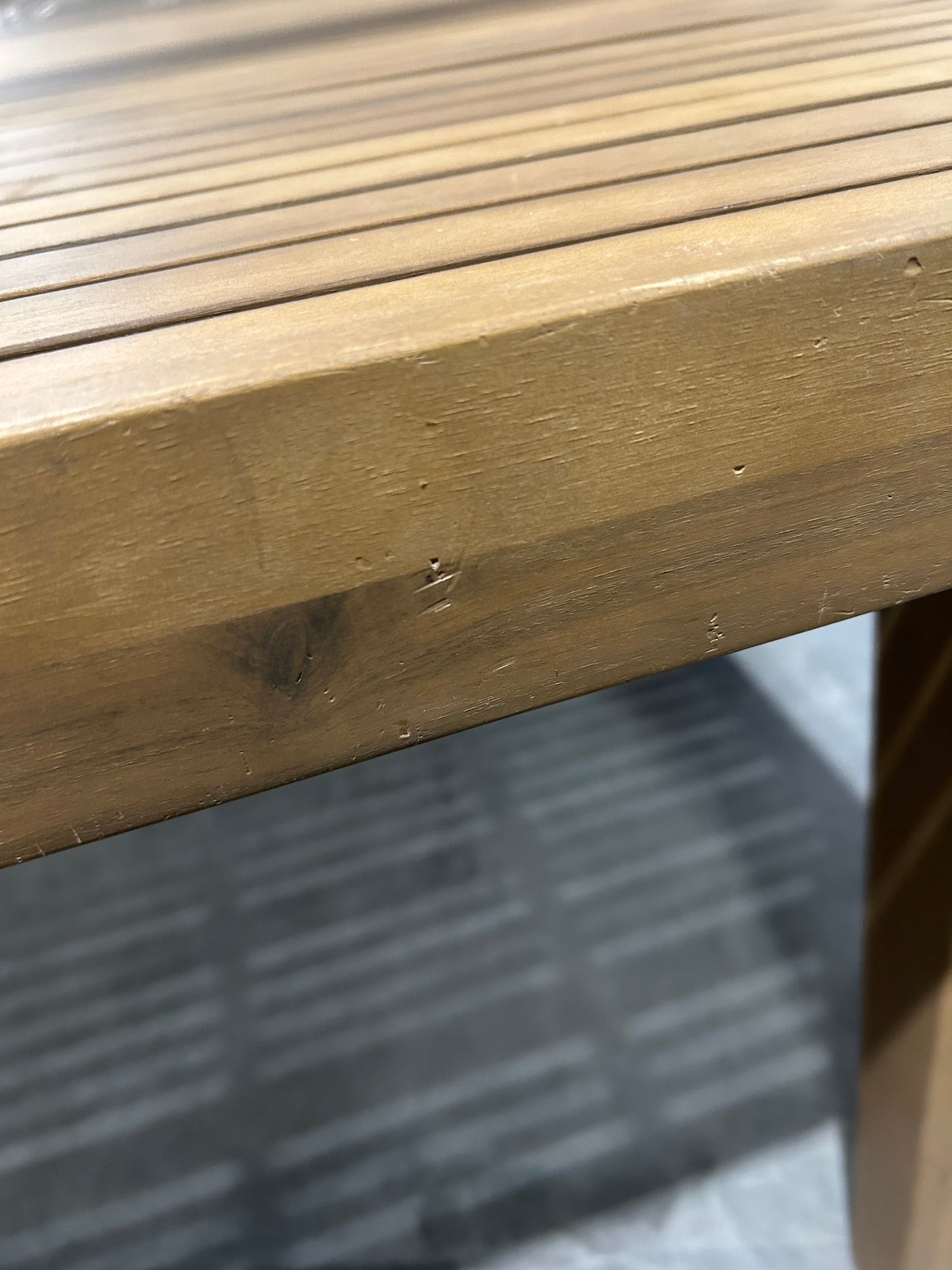 John Lewis Mona Rectangular Garden Dining Table, 175cm Natural