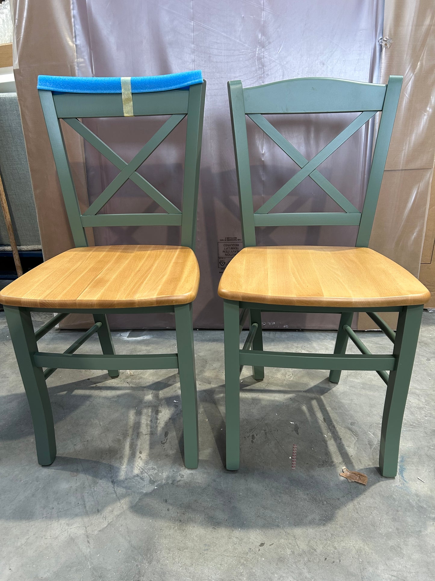 John Lewis Clayton Beech Wood Dining Chairs, Set of 2