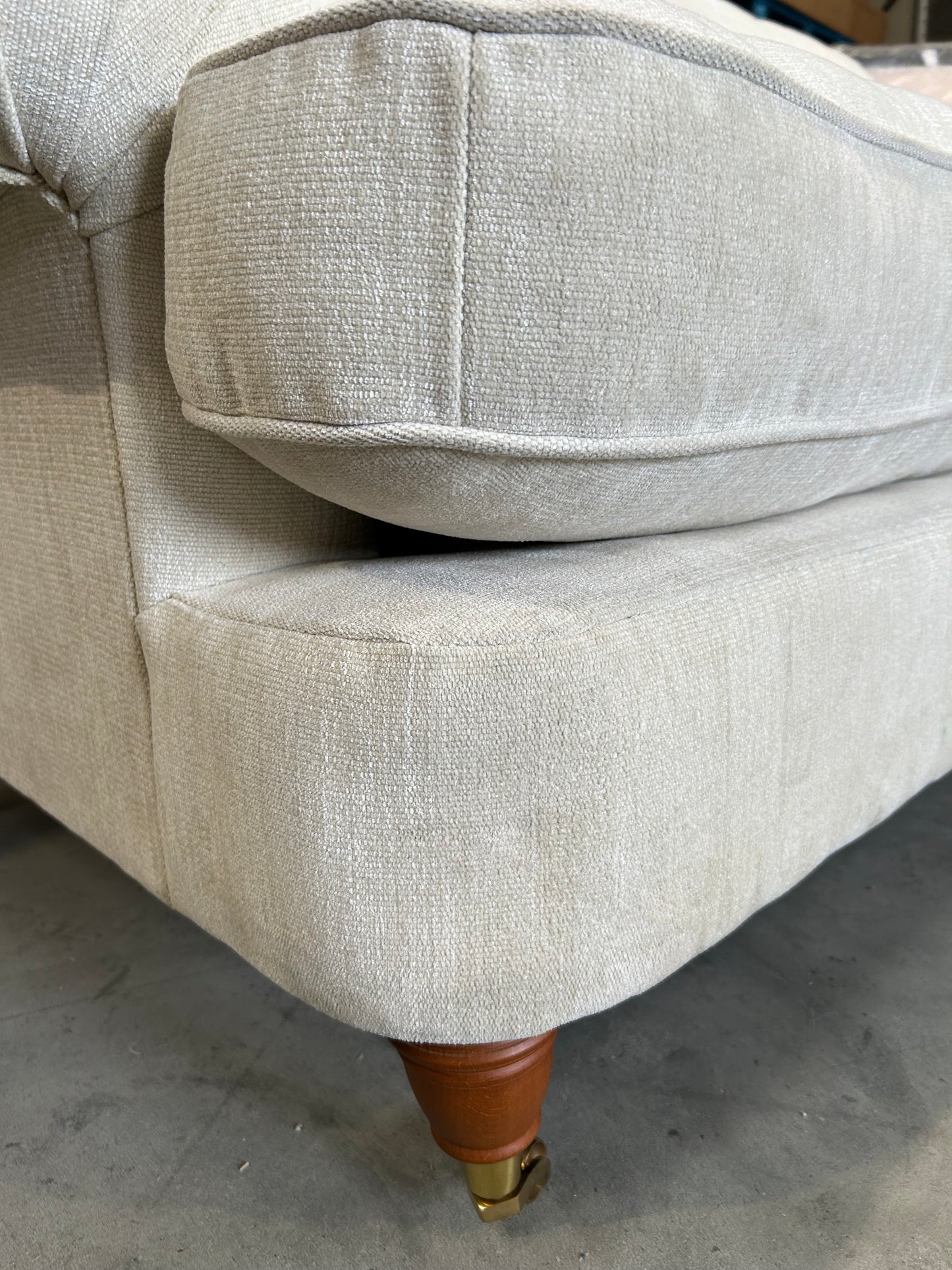 Laura Ashley Beaumaris Large 3 Seater Sofa, Oak Leg, Orla Natural