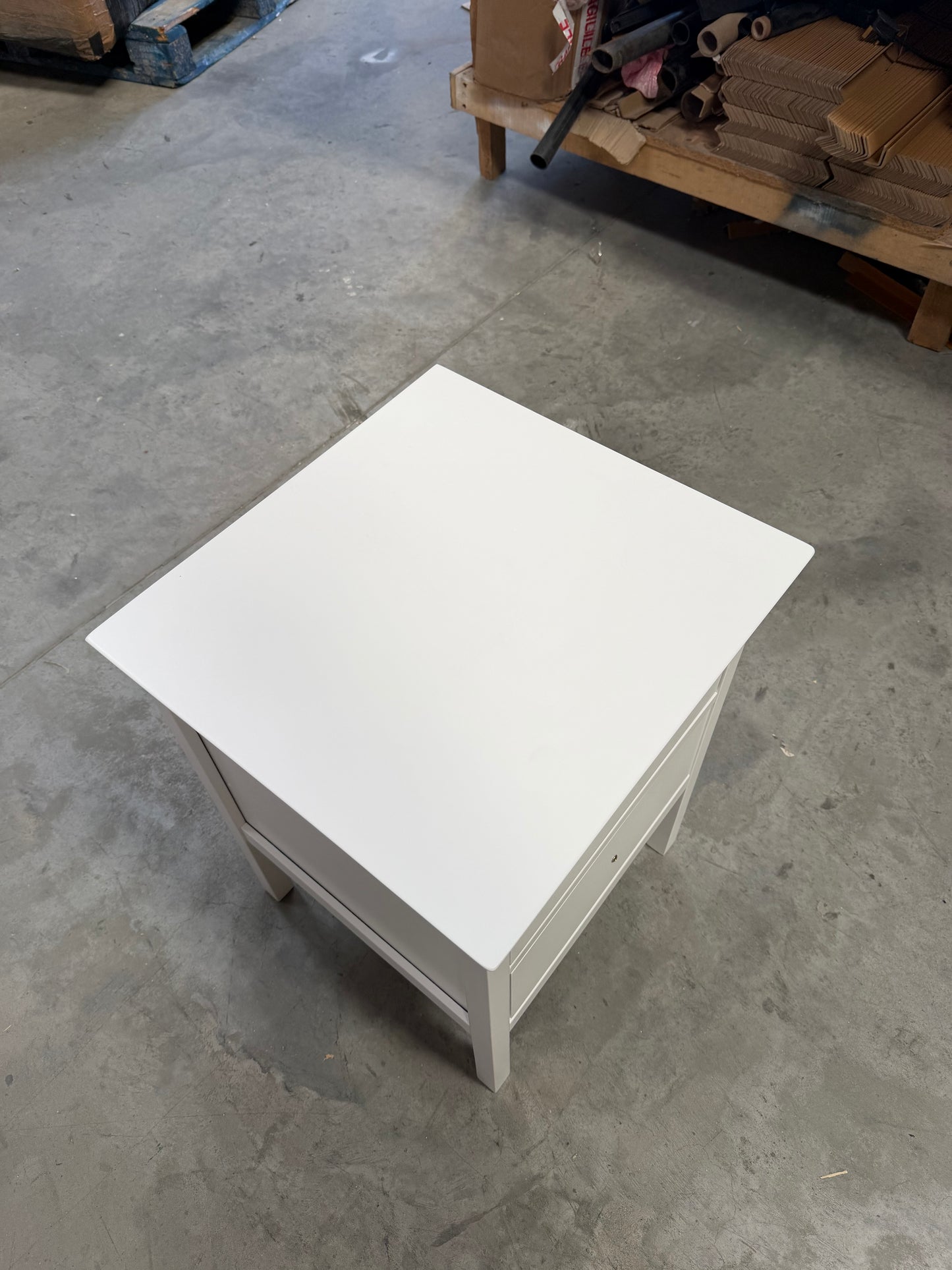 John Lewis Wilton 2 Drawer Bedside Cabinet White