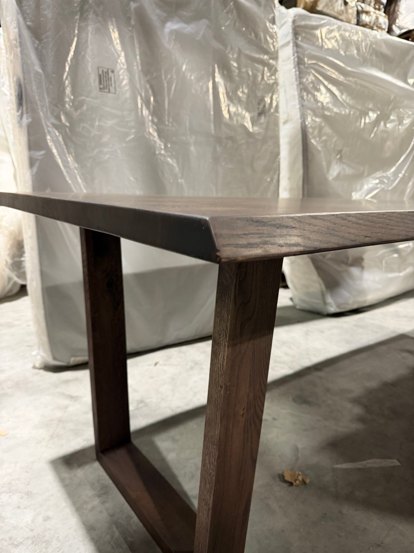 John Lewis Albury Dining Table Natural Edge Solid Oak Dark Oil 280 x 100