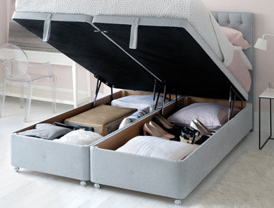Hypnos Super Storage Ottoman Base Super King Size Topaz 806 Beige