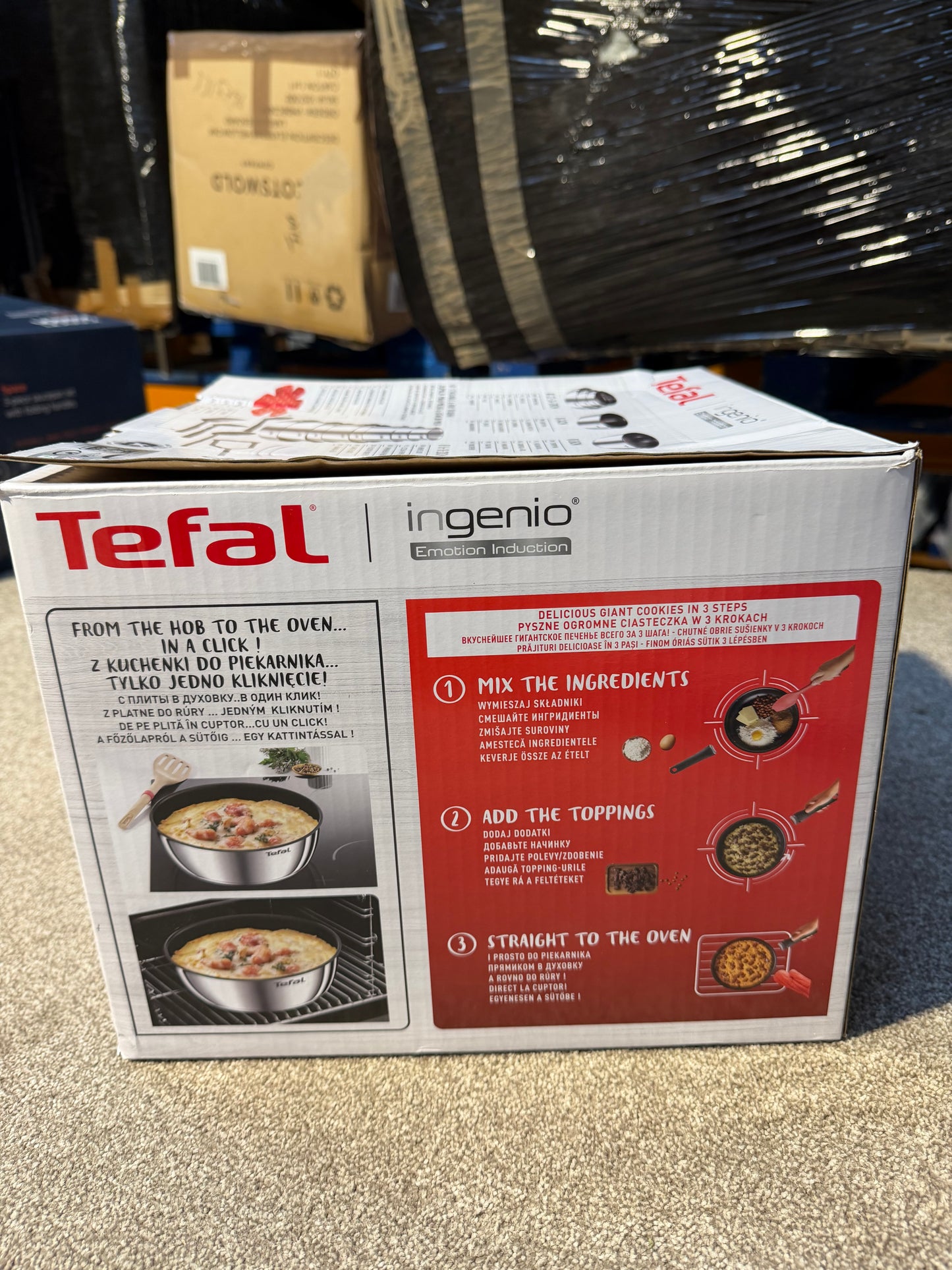 Tefal Ingenio Emotion Stainless Steel Pans, Lids & Utensils Set, 22 Piece