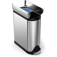 Simplehuman Butterfly Pedal Bin - Brushed Steel 40L