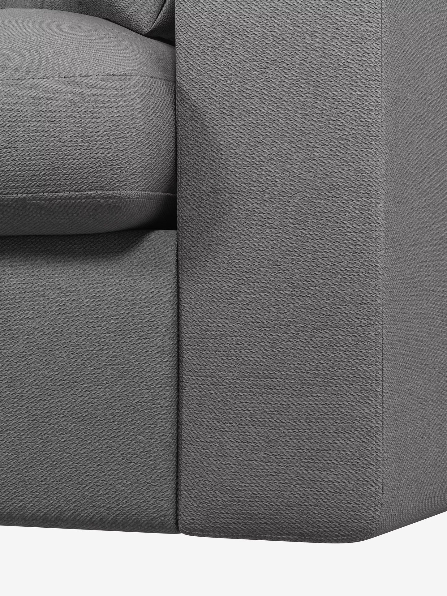 John Lewis Mellow LHF Corner Sofa Twisted Boucle Putty