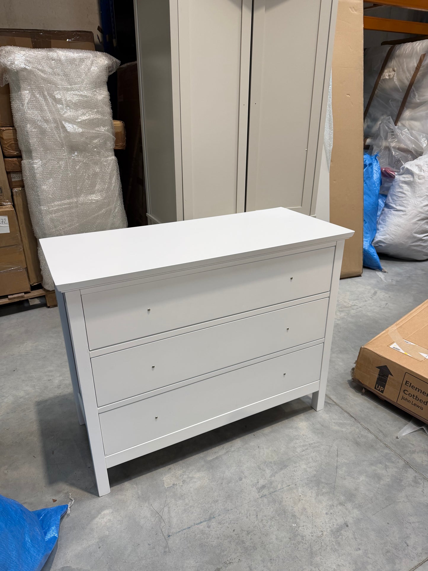 John Lewis Wilton 3 Drawer Chest Bedroom Chest of Drawers