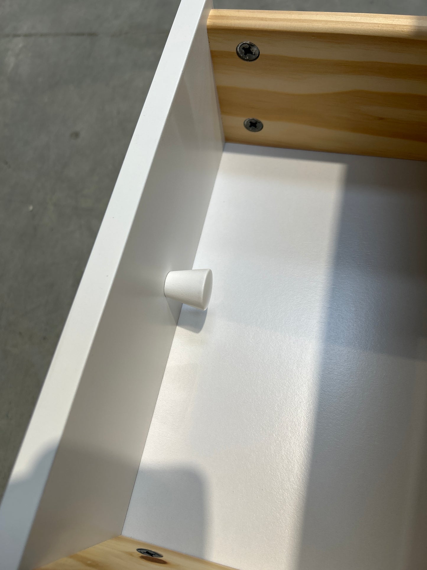 John Lewis Wilton 2 Drawer Bedside Cabinet White