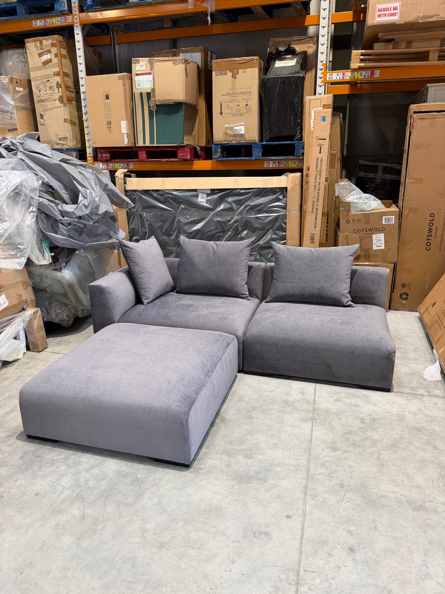John Lewis Corner Sofa Tokyo Motion Corner Group In Titan Storm Grey Easyclean