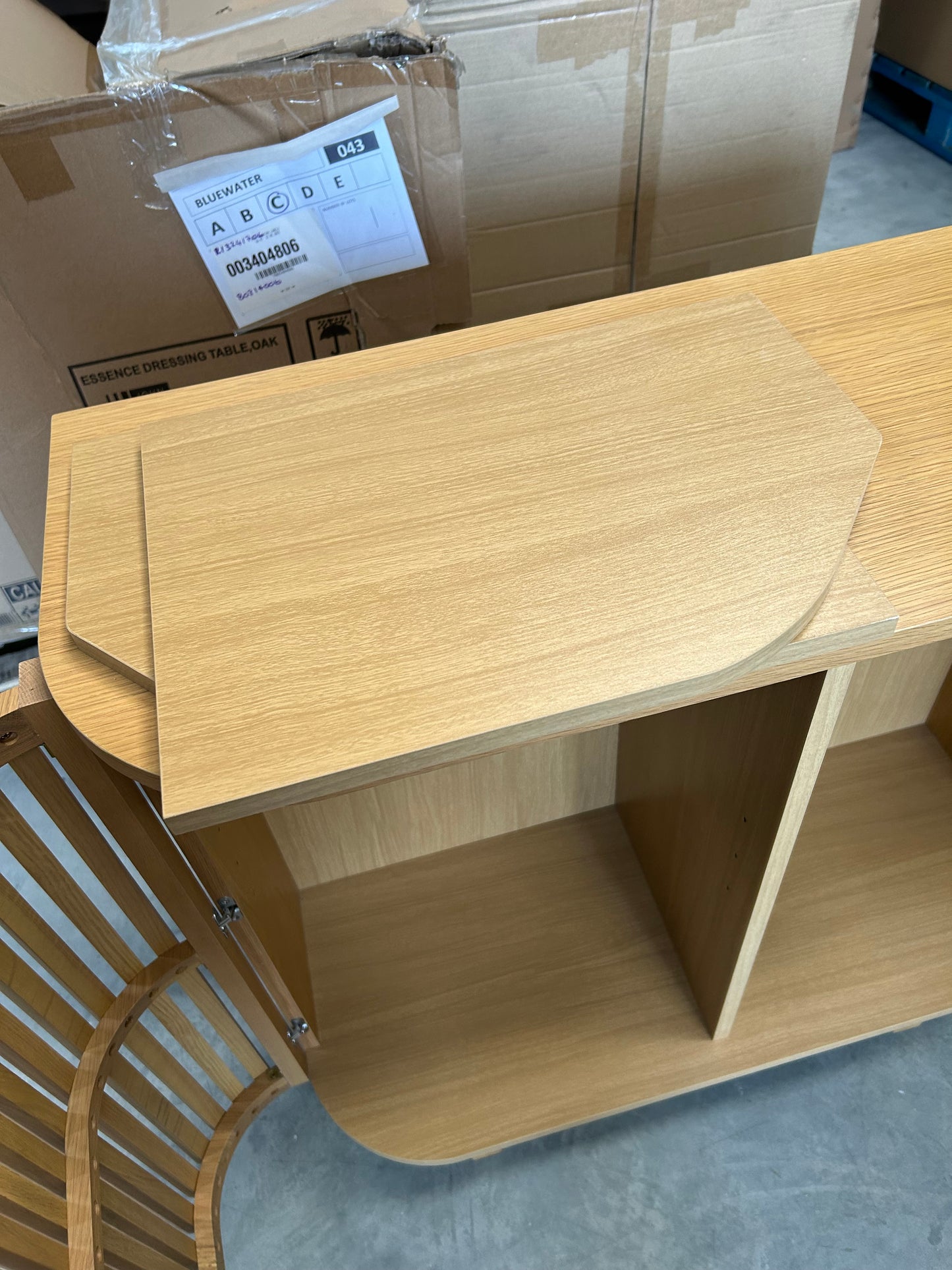 John Lewis Slatted 2 Door Cabinet, Natural