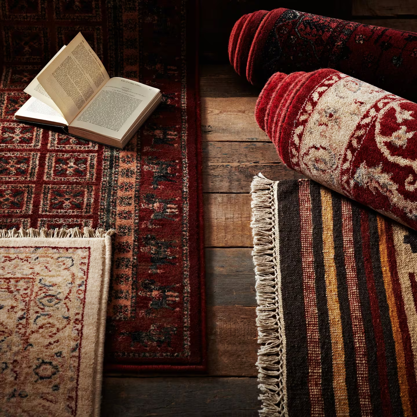 John Lewis Royal Heritage Pazyrk Rugs, Red, L200 x W135cm