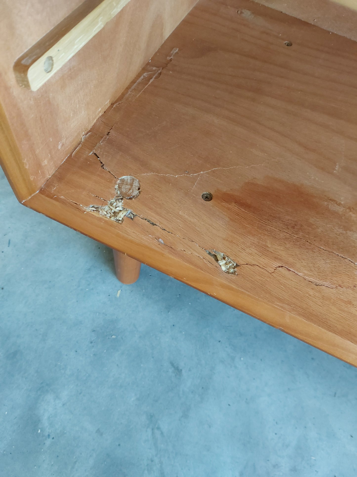 John Lewis Marquetry 5 Drawer Wood Chest, Natural