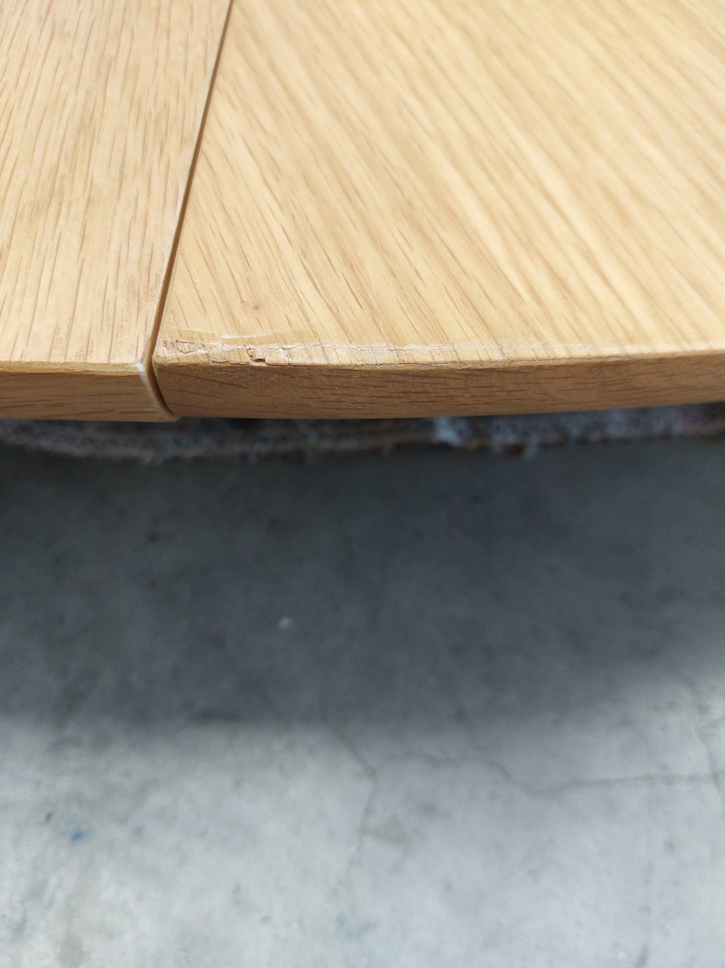 John Lewis Notch Round 4-6 Seater Extending Dining Table, Oak