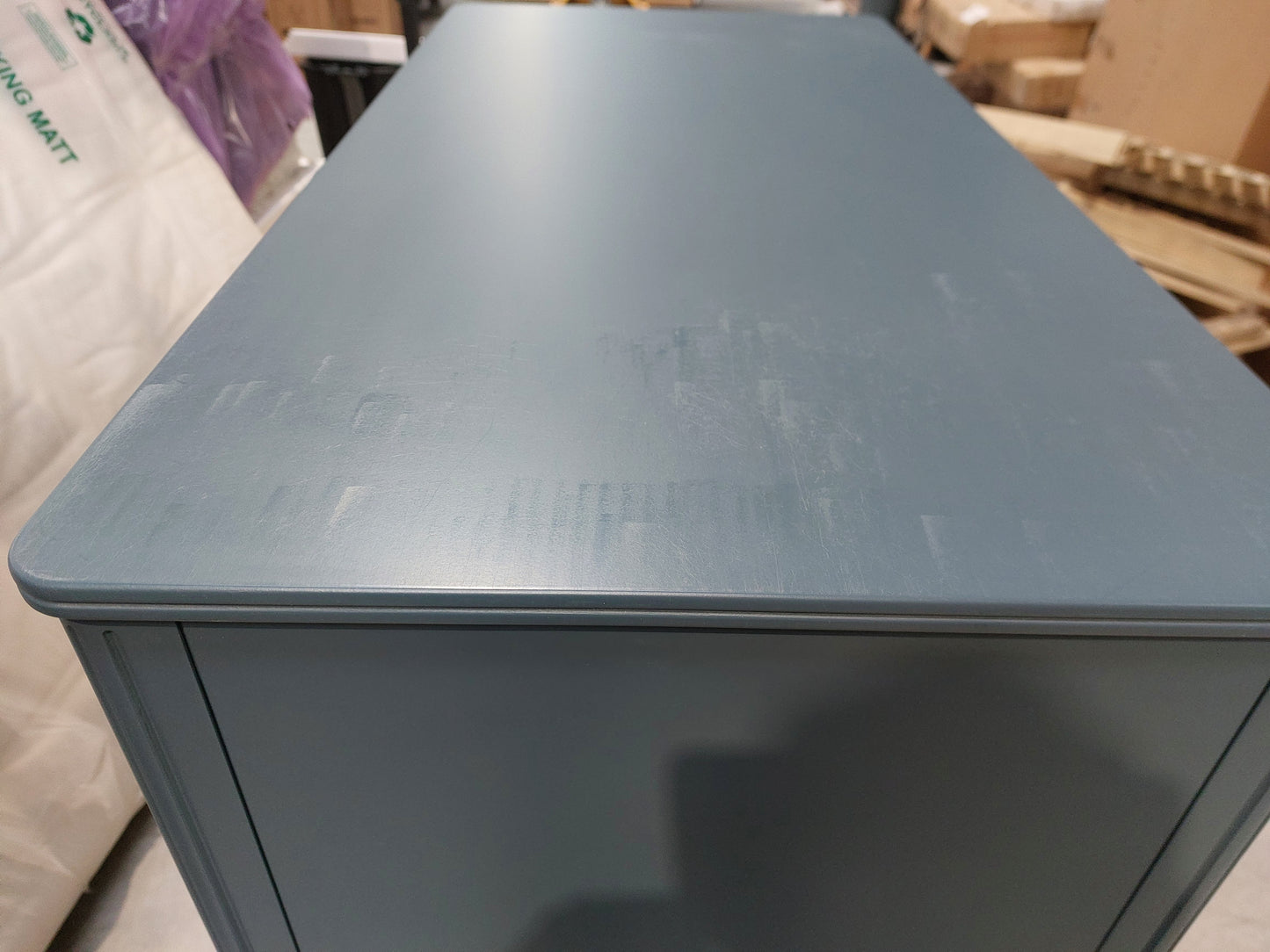 John Lewis Pillar 5 Drawer Chest, Blue