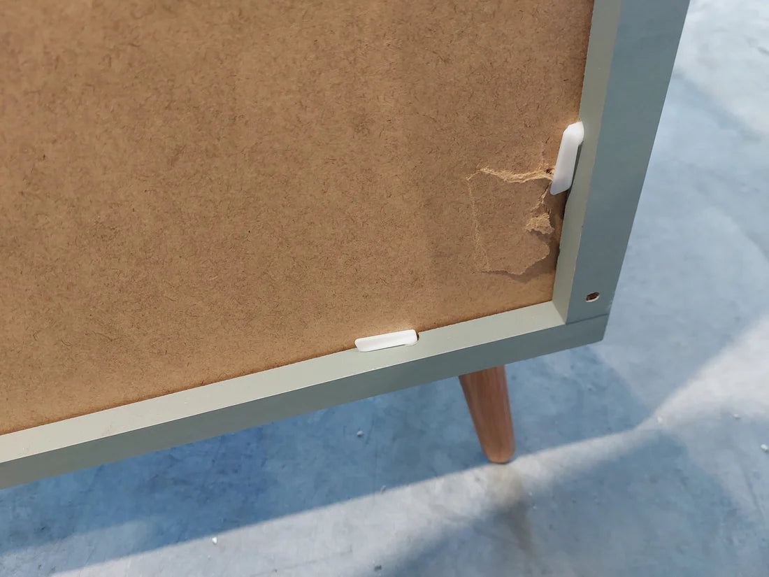 EasyKlix Harllson 3 Drawer Chest, Green/Oak