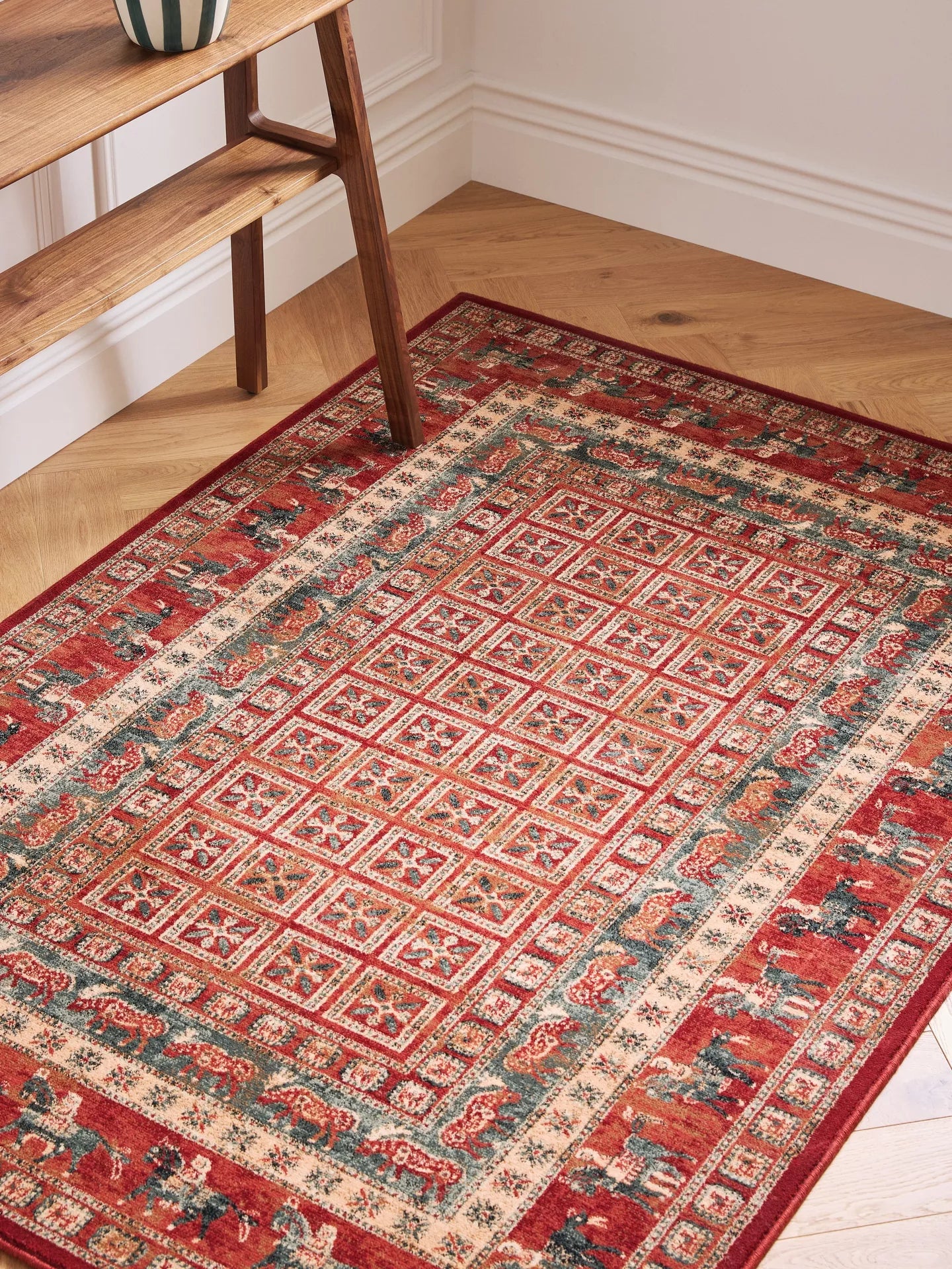 John Lewis Royal Heritage Pazyrk Rugs, Red, L200 x W135cm
