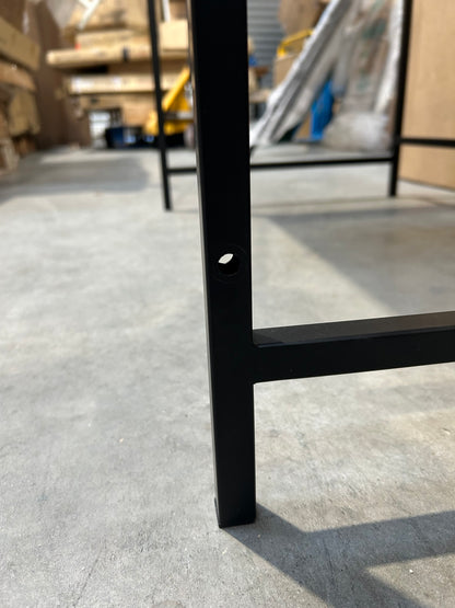 John Lewis Box Desk, Oak/Black