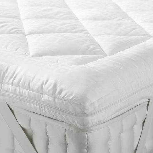 John Lewis Synthetic Soft Touch Washable Dual Layer 6cm Deep Mattress Topper, Super King
