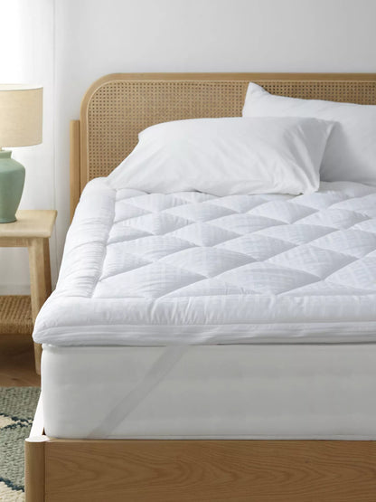 John Lewis Double Mattress Topper Synthetic Soft Touch Washable Dual Layer 6cm Deep