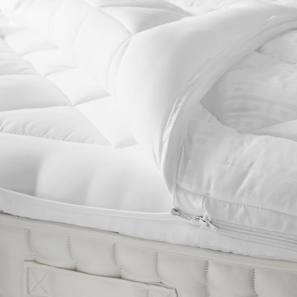 John Lewis Synthetic Soft Touch Washable Dual Layer 6cm Deep Mattress Topper, Super King
