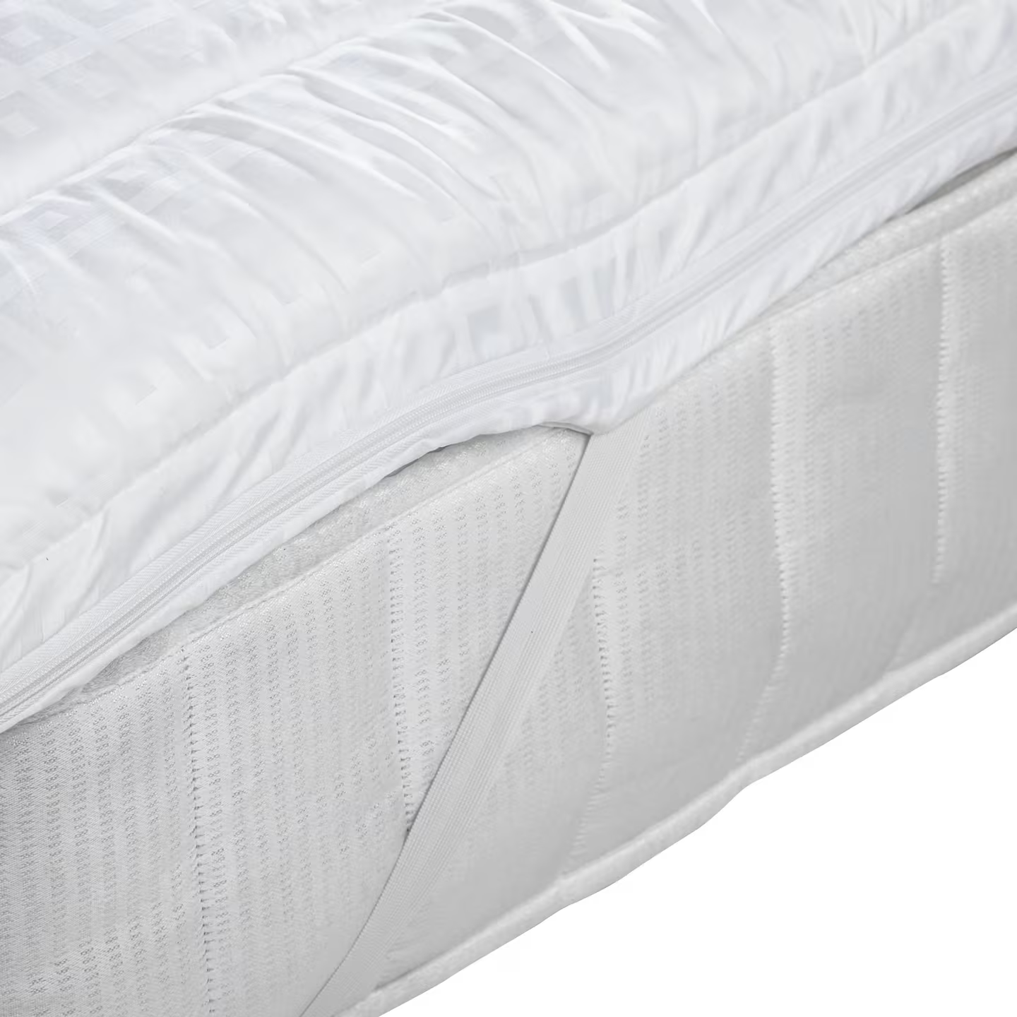 John Lewis Synthetic Soft Touch Washable Dual Layer 6cm Deep Mattress Topper, Super King