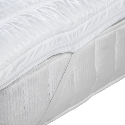 John Lewis Synthetic Soft Touch Washable Dual Layer 6cm Deep Mattress Topper, Super King