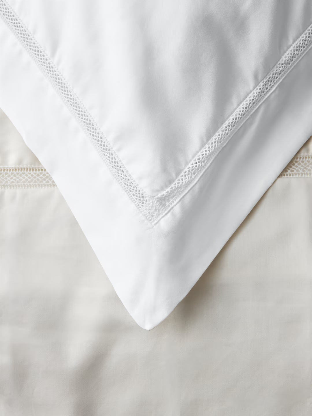 John Lewis Garda Egyptian Cotton Sateen Bedding, 400 Thread Count, White, Super King Duvet Cover
