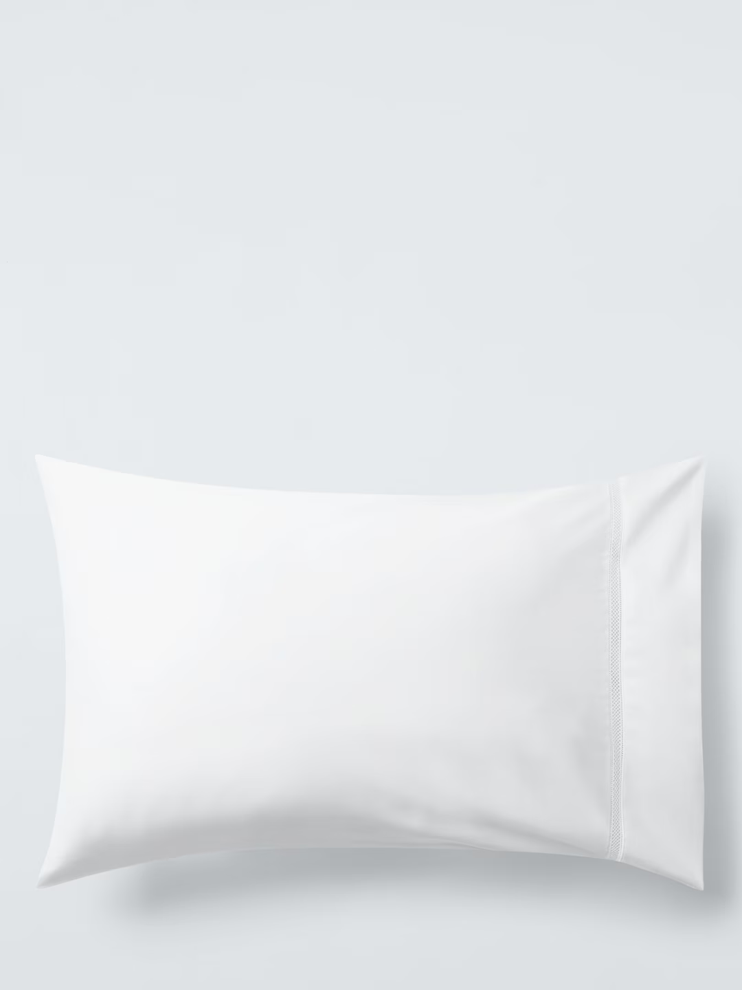 John Lewis Garda Egyptian Cotton Sateen Bedding, 400 Thread Count, White, Super King Duvet Cover