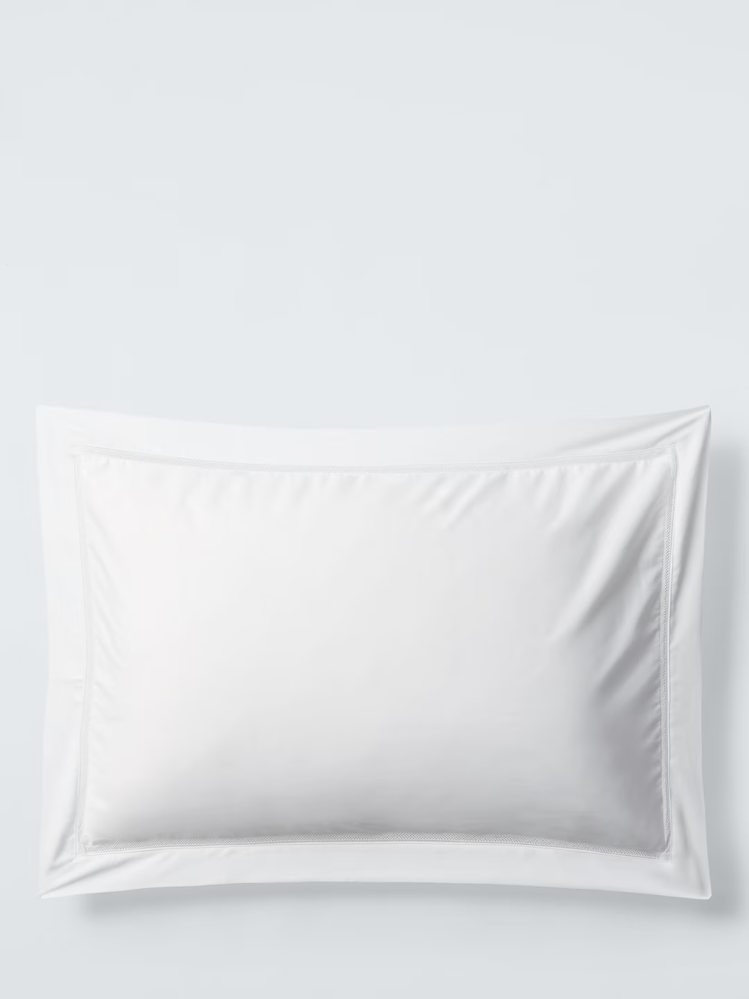 John Lewis Garda Egyptian Cotton Sateen Bedding, 400 Thread Count, White, Super King Duvet Cover