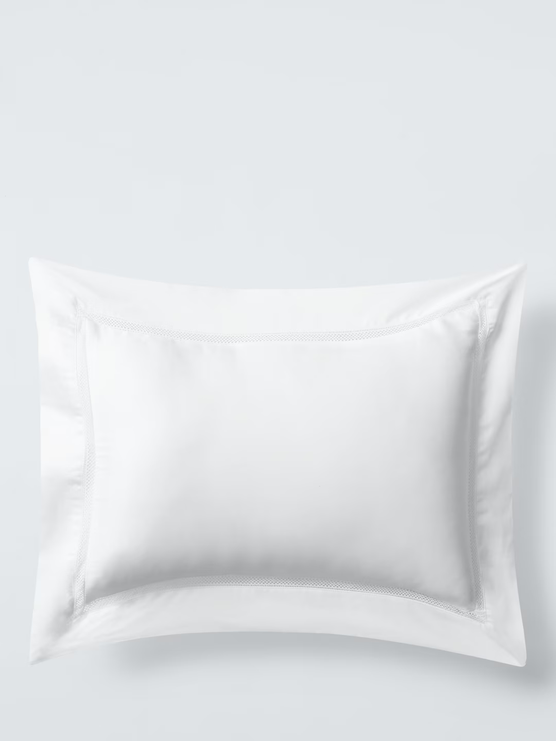 John Lewis Garda Egyptian Cotton Sateen Bedding, 400 Thread Count, White, Super King Duvet Cover