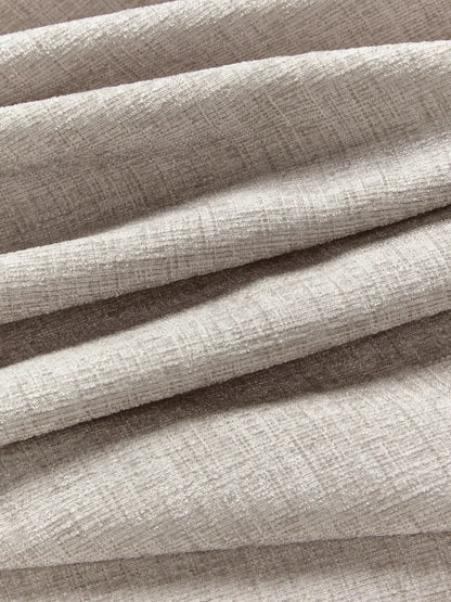 John Lewis Chenille Pair Blackout/Thermal Lined Eyelet Curtains, Flint W228 x Drop 228cm