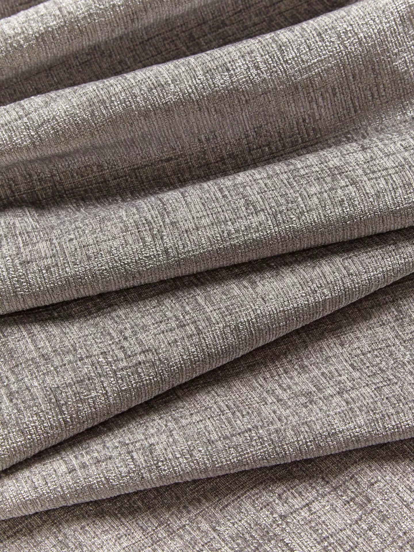 John Lewis Chenille Pair Blackout/Thermal Lined Eyelet Curtains, Storm, W167 x D228