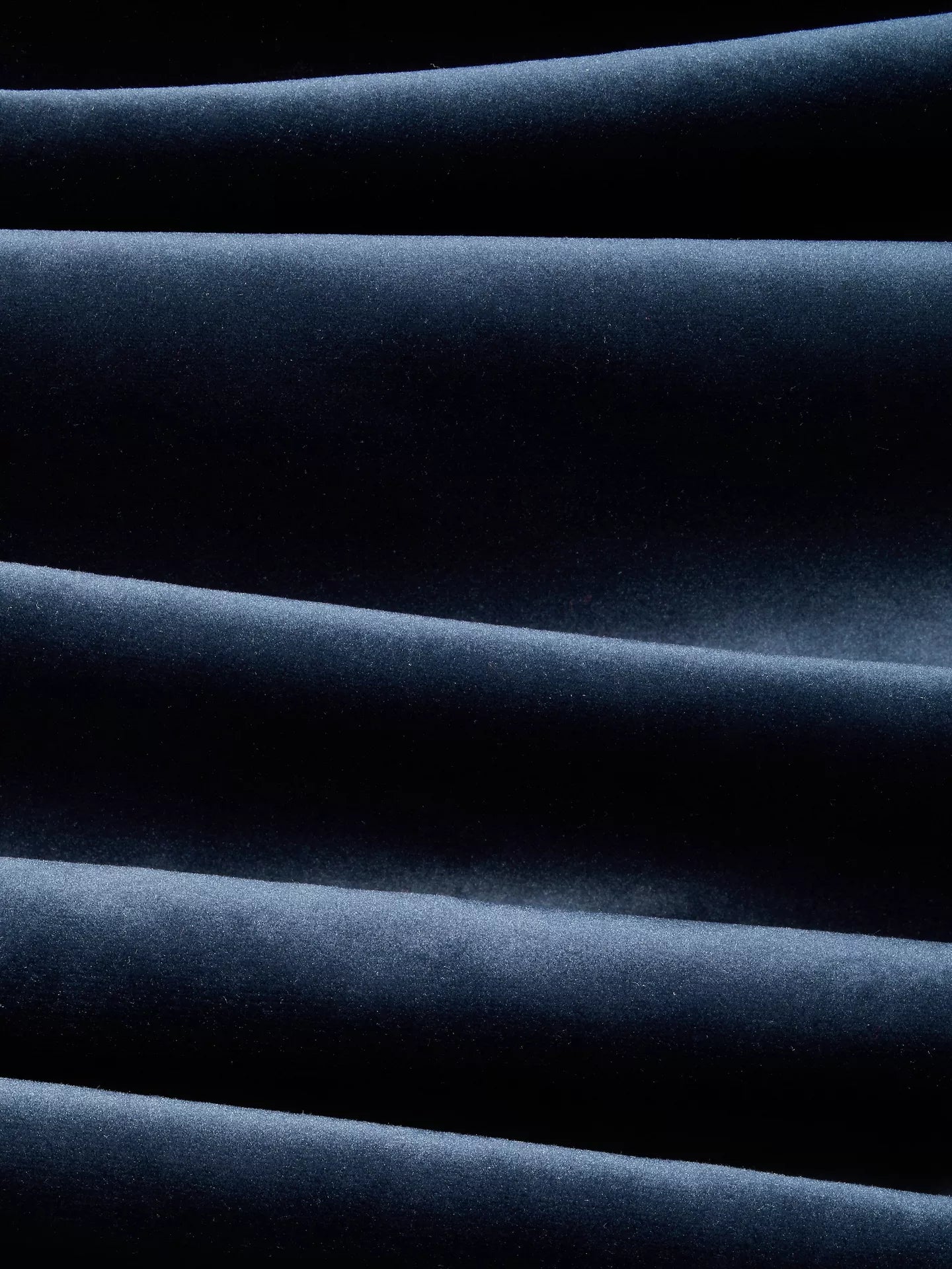 John Lewis Velvet Pair Lined Pencil Pleat Curtains, Navy, W228 x Drop 274cm