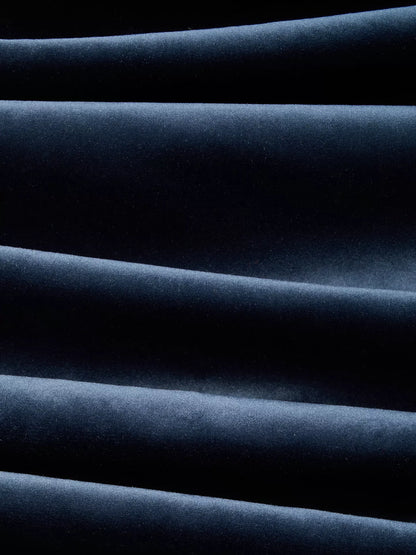 John Lewis Velvet Pair Lined Pencil Pleat Curtains, Navy, W228 x Drop 274cm