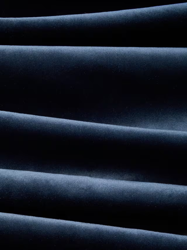 John Lewis Velvet Pair Lined Pencil Pleat Curtains, Navy, W228 x Drop 274cm